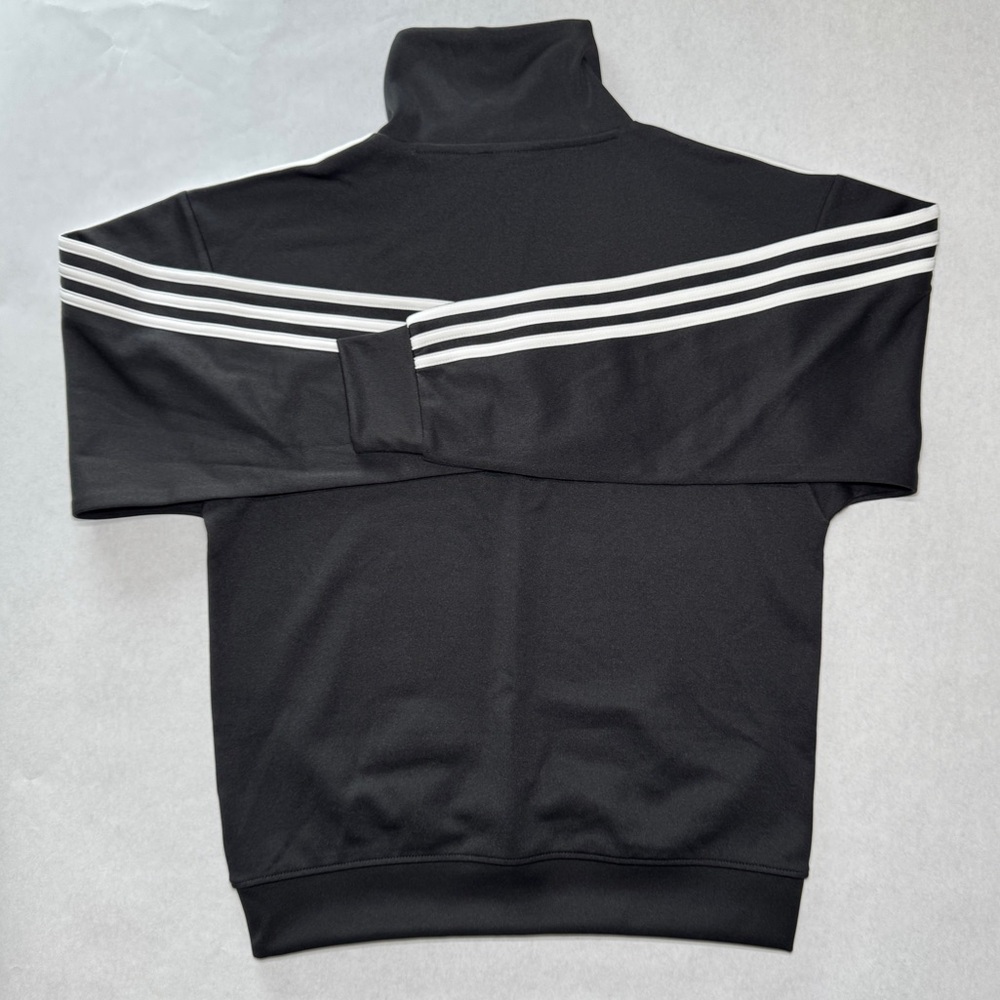 Adidas Funnel Neck Track Top Pullover Jacket, Men Size Small Black - Picture 6 of 9